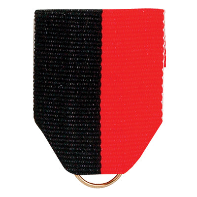1-1/2 X 1-3/8 Inch Black and Orange Pin Pack Ribbon-Brooches & Lapel Pins-Lapel Pin Corner