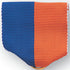 1-1/2 X 1-3/8 Inch Blue and Orange Pin Back Ribbon-Brooches & Lapel Pins-Lapel Pin Corner
