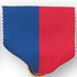 1-1/2 x 1-3/8 Inch Blue and Red Pin Back Ribbon-Brooches & Lapel Pins-Lapel Pin Corner