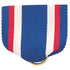 1-1/2 x 1-3/8 Inch Blue with Red and White Stripes Pin Back Ribbon-Brooches & Lapel Pins-Lapel Pin Corner