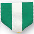 1-1/2 x 1-3/8 Inch Green, White, and Green Pin Back Ribbon-Brooches & Lapel Pins-Lapel Pin Corner