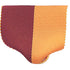 1-1/2 x 1-3/8 Inch Maroon and Gold Pin Back Ribbon-Brooches & Lapel Pins-Lapel Pin Corner
