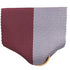 1-1/2 x 1-3/8 Inch Maroon and Grey Pin Back Ribbon-Brooches & Lapel Pins-Lapel Pin Corner