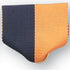 1-1/2 x 1-3/8 Inch Navy Blue and Gold Pin Back Ribbon-Brooches & Lapel Pins-Lapel Pin Corner
