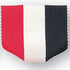 1-1/2 x 1-3/8 Inch Red, White, and Black Pin Back Ribbon-Brooches & Lapel Pins-Lapel Pin Corner