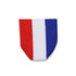 1-1/2 x 1-3/8 Inch Red, White, and Blue Pin Back Ribbon-Brooches & Lapel Pins-Lapel Pin Corner