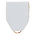 1-1/2 x 1-3/8 Inch White Pin Back Ribbon-Brooches & Lapel Pins-Lapel Pin Corner