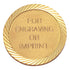 1-1/4 Inch Gold Diamond Engraved Border Lapel Pin, Engravable-Brooches & Lapel Pins-Lapel Pin Corner