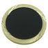 1-1/4 Inch Gold Dimaond Engraved Border with Black Lapel Pin-Engraving Option-Brooches & Lapel Pins-Lapel Pin Corner