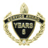 1-1/4 Inch "Service Award Years" with Rhinestone Enameled Lapel Pin-Brooches & Lapel Pins-Lapel Pin Corner