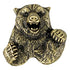 1-1/8 Inch Bear Mascot Antique Brass Pin-Brooches & Lapel Pins-Lapel Pin Corner