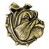 1-1/8 Inch Bulldog Mascot Antique Brass Pin-Brooches & Lapel Pins-Lapel Pin Corner