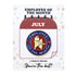 1-1/8 Inch July Employee of the Month Enameled Lapel Pin-Brooches & Lapel Pins-Lapel Pin Corner