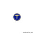 1-1/8 Inch Risk Management Through Teamwork Blue Enameled Gold Pin With Caduceus-Brooches & Lapel Pins-Lapel Pin Corner