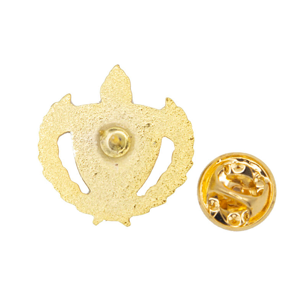 1 Inch Gold "Achievement" with Lamp of Learning and Wreaths Enameled Lapel Pin-Brooches & Lapel Pins-Lapel Pin Corner