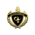 1 Inch Gold "Achievement" with Lamp of Learning and Wreaths Enameled Lapel Pin-Brooches & Lapel Pins-Lapel Pin Corner