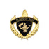 1 Inch Gold "Class of 2024" with Lamp of Learning and Wreaths Enameled Lapel Pin-Brooches & Lapel Pins-Lapel Pin Corner