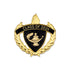 1 Inch Gold "Class of 2025" with Lamp of Learning and Wreaths Enameled Lapel Pin-Brooches & Lapel Pins-Lapel Pin Corner