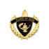 1 Inch Gold "Class of 2026" with Lamp of Learning and Wreaths Enameled Lapel Pin-Brooches & Lapel Pins-Lapel Pin Corner