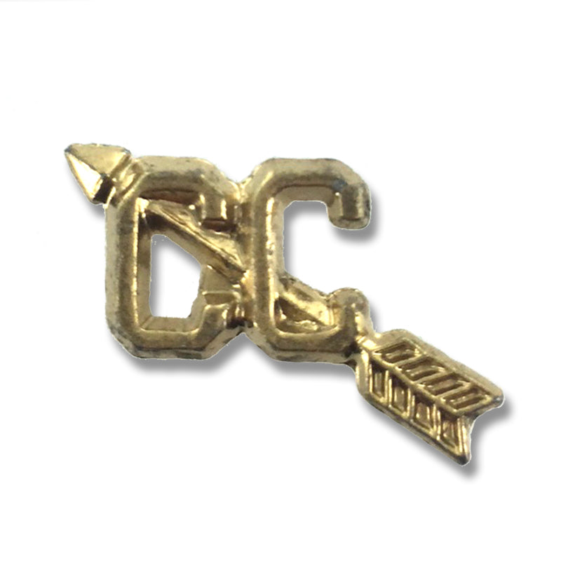 1 Inch Gold Cross-Country Chenille Pin-Brooches & Lapel Pins-Lapel Pin Corner