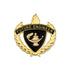 1 Inch Gold "Future Engineer" with Lamp of Learning and Wreaths Enameled Lapel Pin-Lapel Pin Corner