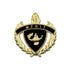 1 Inch Gold "Merit" with Lamp of Learning and Wreaths Enameled Lapel Pin-Brooches & Lapel Pins-Lapel Pin Corner