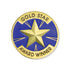 1 Inch "Gold Star Award Winner" with Star Enameled Lapel Pin-Brooches & Lapel Pins-Lapel Pin Corner