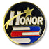 1 Inch Honor with Star Enameled Lapel Pin-Brooches & Lapel Pins-Lapel Pin Corner