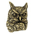 1 Inch Owl Mascot Antique Brass Pin-Brooches & Lapel Pins-Lapel Pin Corner