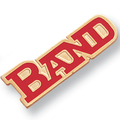 1/2 Inch Gold "Band" Enameled Lapel Pin-Brooches & Lapel Pins-Lapel Pin Corner