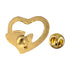 1/2 Inch Gold Heart with Enameled Red Dove Lapel Pin-Brooches & Lapel Pins-Lapel Pin Corner