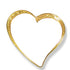 1/2 Inch Modern Sparkled Enameled Heart with Gold Border Lapel Pin-Brooches & Lapel Pins-Lapel Pin Corner