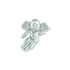 1/2 Inch Polished Silver Angel with Wings Lapel Pin-Brooches & Lapel Pins-Lapel Pin Corner