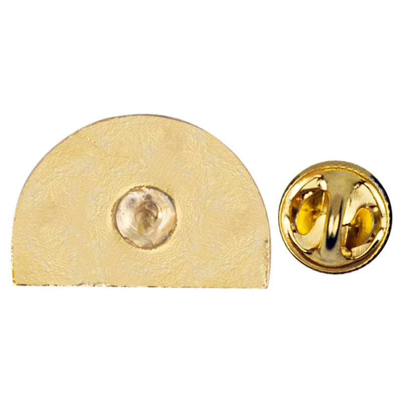 1/2 x 3/4 Inch Gold Enameled De Colores Rainbow Lapel Pin-Brooches & Lapel Pins-Lapel Pin Corner