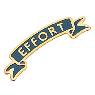 1/4 Inch "Effort" Enameled Pin-Brooches & Lapel Pins-Lapel Pin Corner