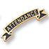 1/4 Inch Gold "Attendance" Enameled Lapel Pin-Brooches & Lapel Pins-Lapel Pin Corner