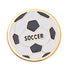 1/4 Inch Gold and Enameled "Soccer" Soccerball Lapel Pin-Brooches & Lapel Pins-Lapel Pin Corner