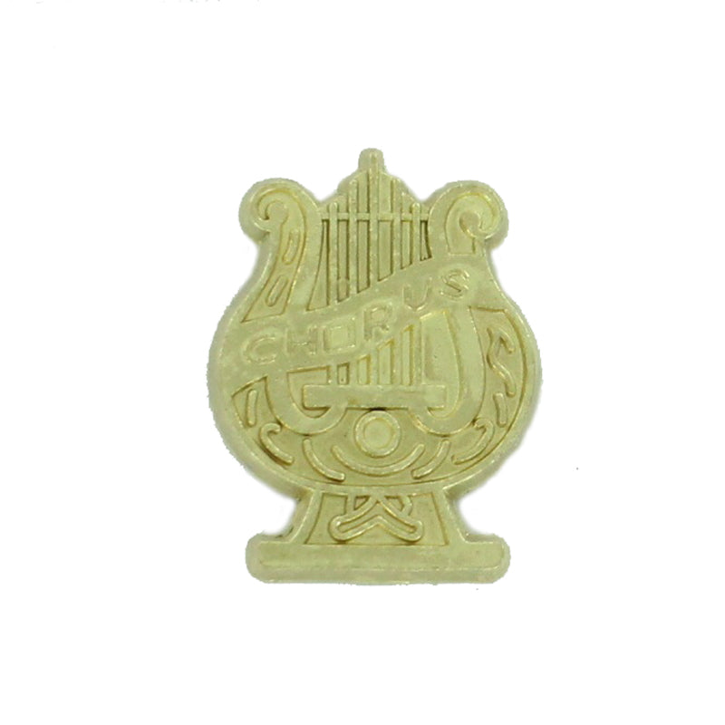 3/4 Inch Gold Chorus Chenille Pin-Brooches & Lapel Pins-Lapel Pin Corner