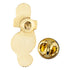 3/4 Inch Gold Enameled Music Cross Lapel Pin-Brooches & Lapel Pins-Lapel Pin Corner