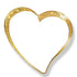 3/4 Inch Modern Sparkled Enameled Heart with Gold Border Lapel Pin-Brooches & Lapel Pins-Lapel Pin Corner