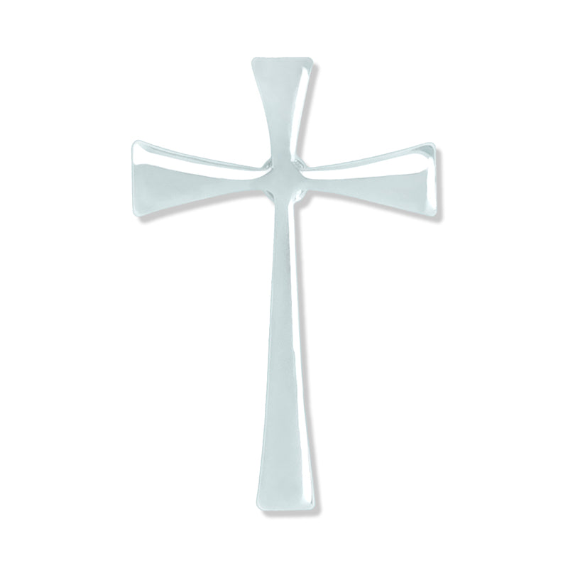 3/4 Inch Silver Maltese Cross Lapel Pin-Brooches & Lapel Pins-Lapel Pin Corner