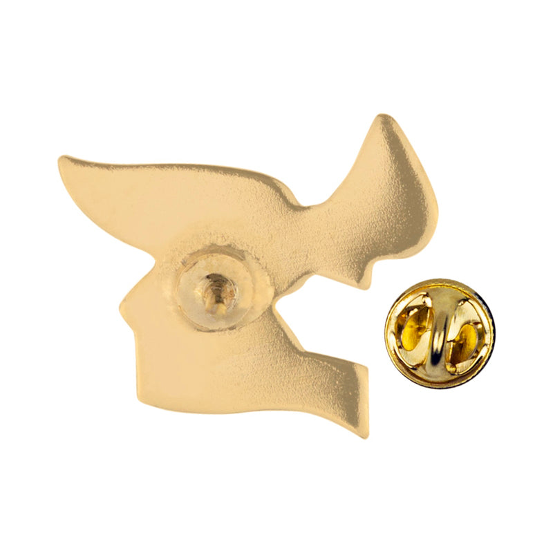 3/4 x 7/8 Inch Gold Enameled Eagle with Isaiah 40:31 Lapel Pin-Brooches & Lapel Pins-Lapel Pin Corner