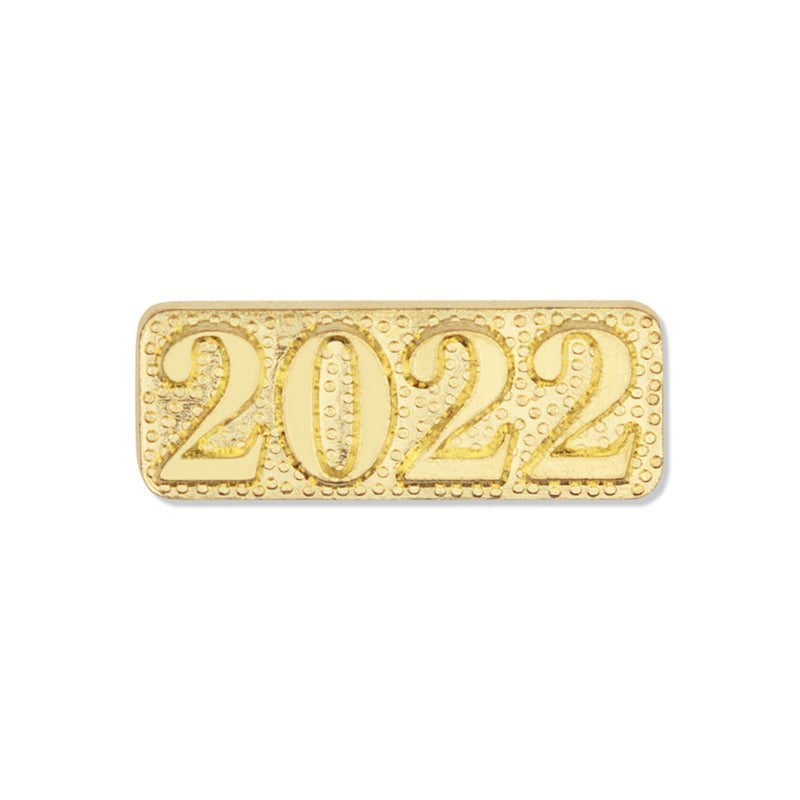 3/8 x 1 Inch 2022 Graduation Chenille Pin-Brooches & Lapel Pins-Lapel Pin Corner