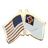 3/8 x 5/8 Inch American-Christian Cross Flags Pin-Brooches & Lapel Pins-Lapel Pin Corner