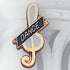 5/8 Inch Blue "Dance" on Music Clef Enameled Lapel Pin-Brooches & Lapel Pins-Lapel Pin Corner