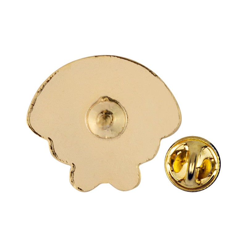 5/8 Inch Gold Enameled Butterfly with Rainbow Lapel Pin-Brooches & Lapel Pins-Lapel Pin Corner