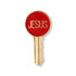 5/8 Inch Gold Enameled Jesus Key Lapel Pin-Brooches & Lapel Pins-Lapel Pin Corner