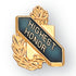 5/8 Inch Gold "Highest Honor" with Torch and Wreath Enameled Lapel Pin-Brooches & Lapel Pins-Lapel Pin Corner
