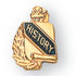5/8 Inch Gold "History" with Torch and Wreath Enameled Lapel Pin-Brooches & Lapel Pins-Lapel Pin Corner