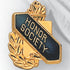 5/8 Inch Gold "Honor Society" with Torch and Wreath Enameled Lapel Pin-Brooches & Lapel Pins-Lapel Pin Corner